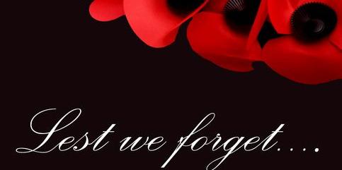 lest we forget with poppies